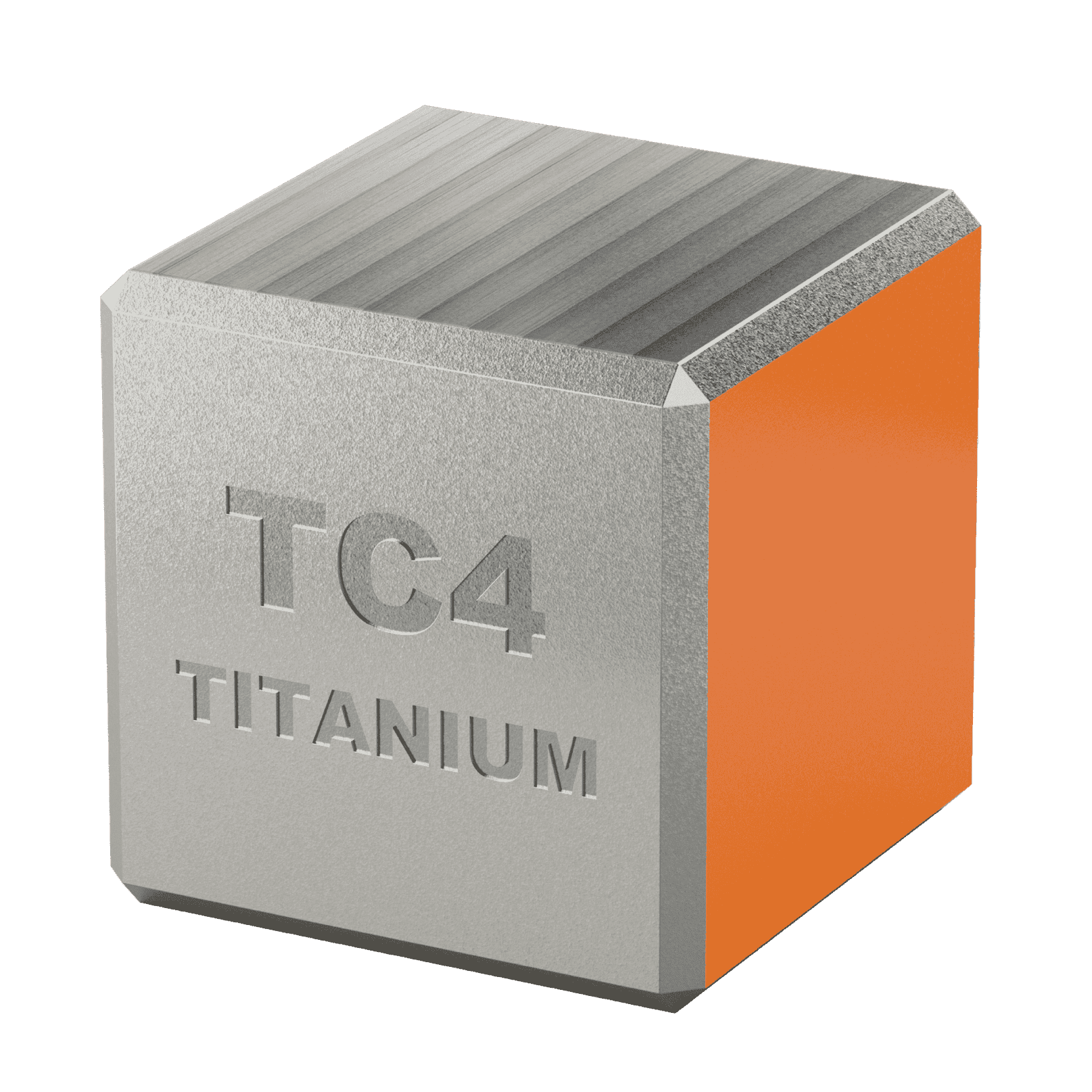 Titan TC4 - ukázka materiálu
